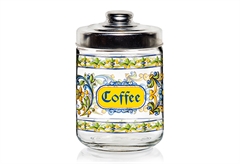 Βάζο Αποθήκευσης Marva Home Sicily Coffee Γυάλινο 800ml με Καπάκι