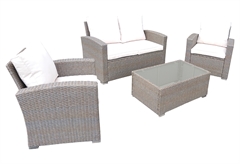 Σετ Κήπου Nattera Sonic με Καναπέ & 2 Πολυθρόνες