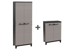 Σετ Ντουλάπα Πλαστική Δίφυλλη Toomax Prime 2τμχ