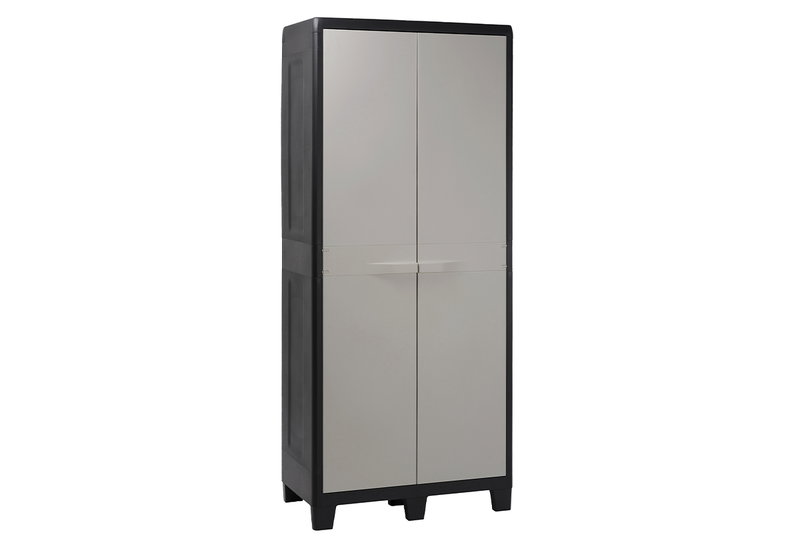 Ντουλάπα Πλαστική Δίφυλλη Toomax Factory XL M78xΠ46xΥ182cm με 4 Ράφια & Χώρισμα