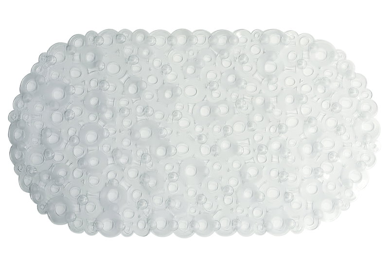 Αντιολισθητικό Πατάκι Μπανιέρας Ionion Circles 69x39cm Διάφανο