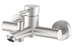 Μπαταρία Μπανιέρας Idro-Bric Antea Ασημί