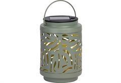 Ηλιακό Φανάρι Inox με Διακόπτη Πράσινο