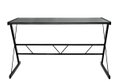 Γραφείο Homefit Glass New Μ130xΠ65xΥ74cm Μαύρο