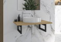 Πάγκος Μπάνιου για Επικαθήμενο Νιπτήρα Drop Smart 80cm Δρυς