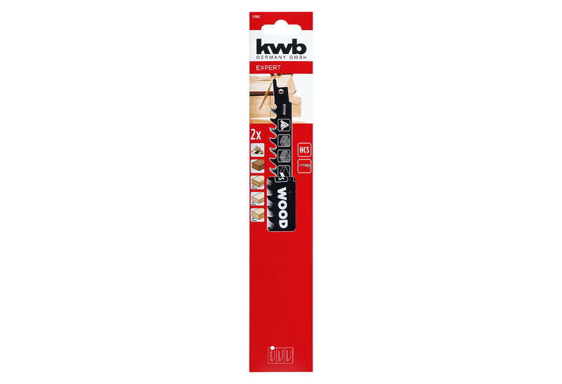 Σετ Σπαθολάμες Ξύλου KWB 240mm 2τμχ