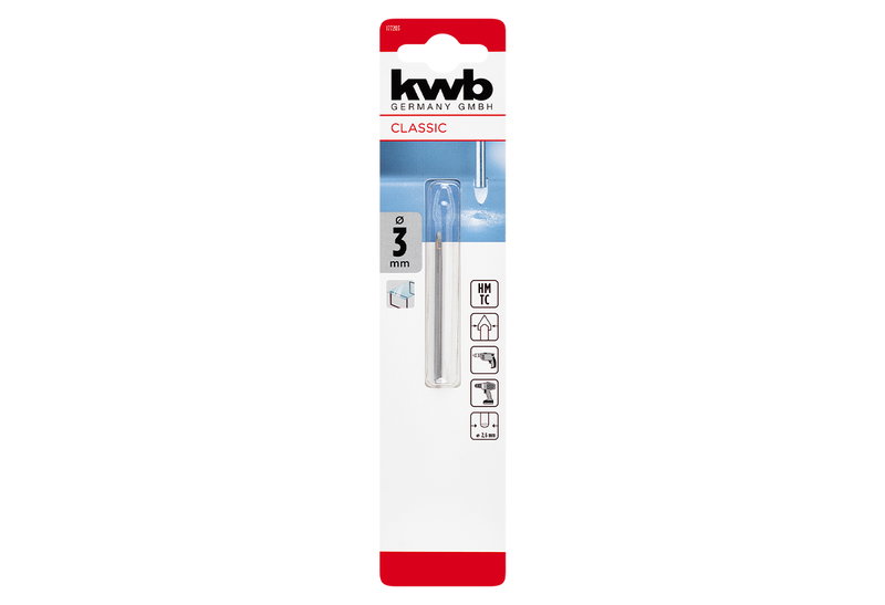 Τρυπάνι Γυαλιού KWB 3mm
