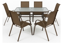 Σετ Κήπου Nattera Veranda Καφέ με 6 Πολυθρόνες