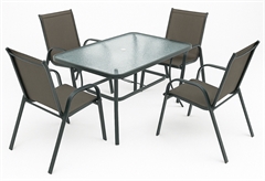 Σετ Κήπου Nattera Veranda Mini Καφέ με 4 Πολυθρόνες