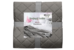 Ionion Ultrasonic Κουβερλί Μονό 220x160cm Dark Grey