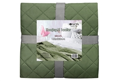 Ionion Ultrasonic Κουβερλί Μονό 220x160cm Olive Green
