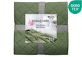 Κουβερλί Υπέρδιπλο Ionion Ultrasonic Olive Green 230x220cm