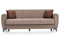 Καναπές Κρεβάτι Τριθέσιος Interium Leo Taupe 216x85cm