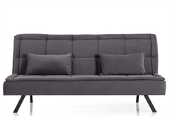Καναπές Κρεβάτι Τριθέσιος Interium Lordy Γκρι 185x89cm