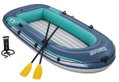 Bestway Trek Raft Set Φουσκωτή Βάρκα 3 Ατόμων