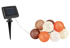 Ηλιακό Φωτιστικό Γιρλάντα Nattera 10 Λάμπες 3.8m