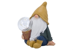 Ηλιακό Φωτιστικό Nattera Νάνος Κίτρινος Σκούφος