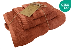 Σετ Πετσέτες Μπάνιου Ionion Tender 3τμχ Κοραλλί