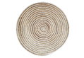 Χαλί Plastona Round Γιούτα/Βαμβάκι Λευκό Φ70cm