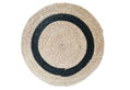 Χαλί Plastona Round Γιούτα Μαύρο Φ70cm