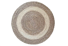 Χαλί Plastona Round Γιούτα Λευκό Φ70cm