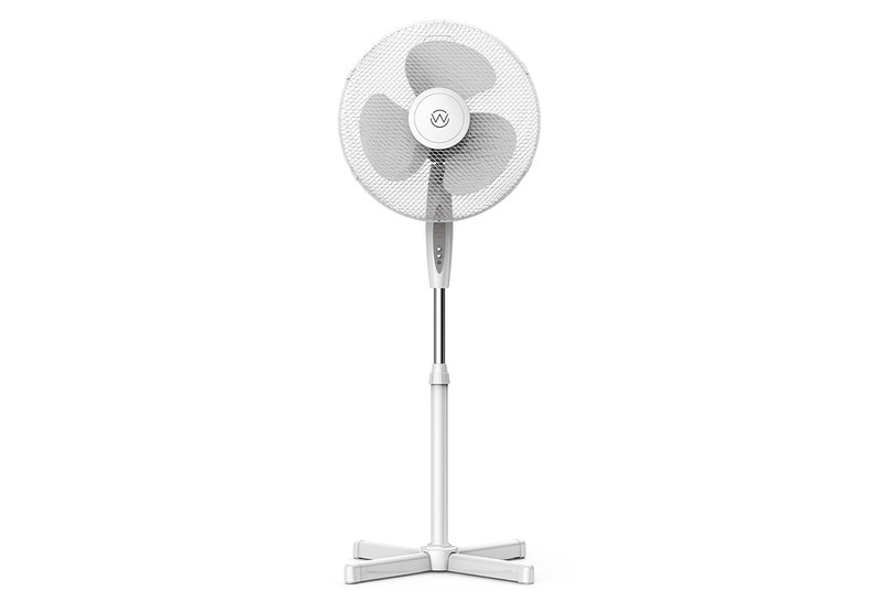 Wellio WSF-40RN Ανεμιστήρας Ορθοστάτης Φ40cm Λευκός
