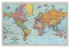 Αφίσα Pyramid General Map of the World 91.5x61cm