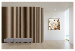 Ηχοαπορροφητικό Πάνελ Τοίχου Fibrotech Light Acoustic Ανοιχτό Δρυς