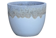 Γλάστρα Mystic Φ42x34cm Λευκή