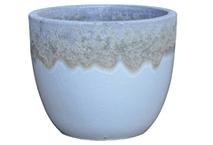 Γλάστρα Mystic Φ32x25cm Λευκή