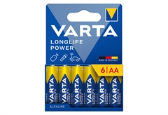 Μπαταρία Αλκαλική Varta Longlife Power AA 6τμχ