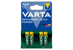 Μπαταρία Επαναφορτιζόμενη Varta AAA 4τμχ