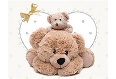 Καμβάς Ostaria Teddy Bear 28x28cm σε 3 Σχέδια