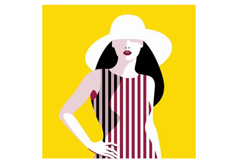 Καμβάς Ostaria Bather 28x28cm σε 4 Σχέδια