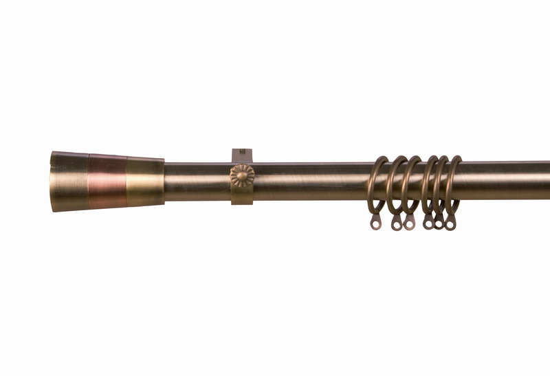 Κουρτινόβεργα Central Home King Επεκτεινόμενη Φ25/28mm 140/240cm Μπρονζέ