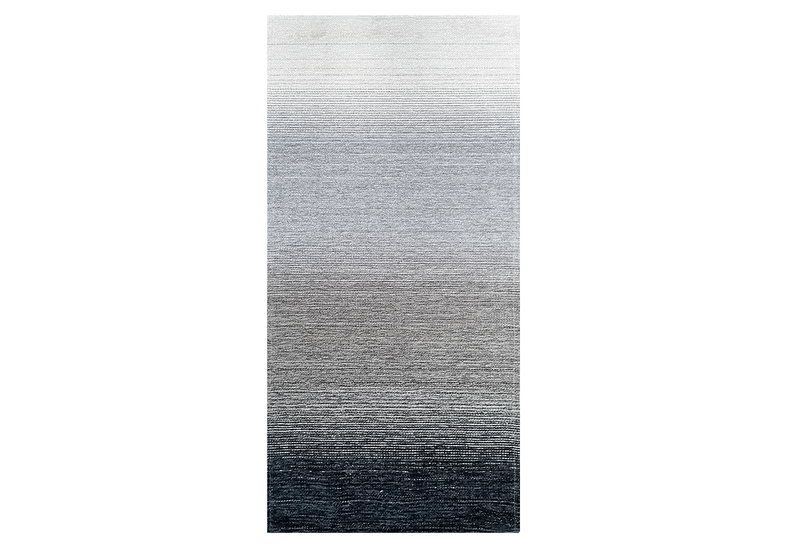 Πατάκι Ionion Laos 160x65cm Μαύρο/Γκρι/Λευκό