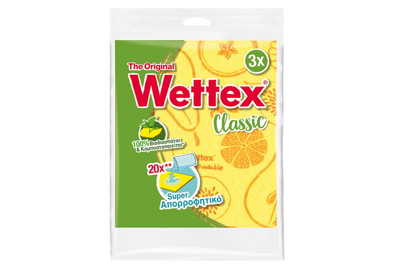 Σετ Σπογγοπετσέτα Wettex No1 3τμχ
