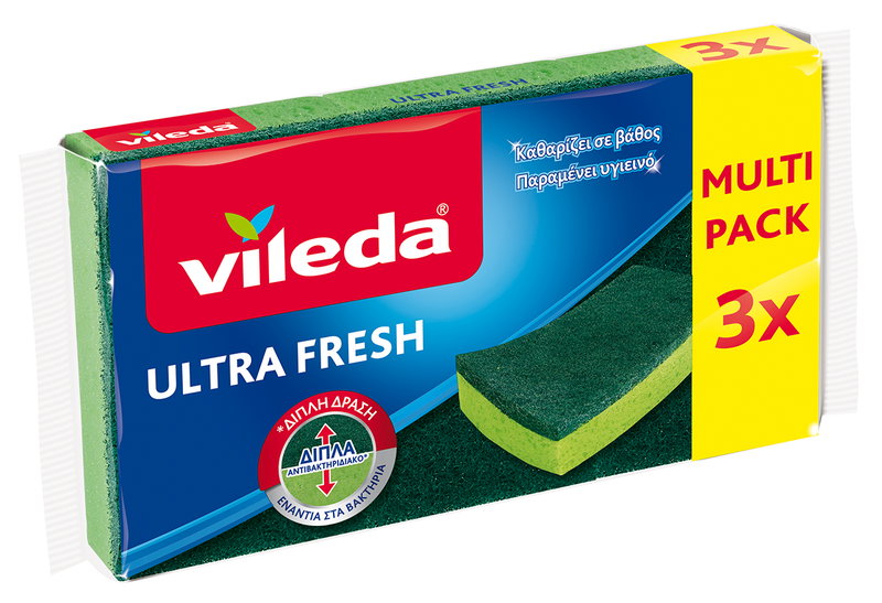 Σετ Σφουγγαράκια Vileda Ultra Fresh 3τμχ