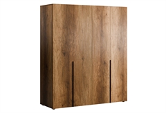 Ντουλάπα Ρούχων Τετράφυλλη Adore Frame Μ180xΠ62xΥ210cm Καρυδί