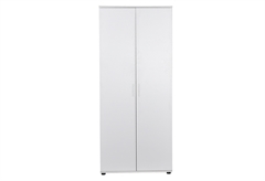 Ντουλάπα Ρούχων Δίφυλλη Adore Delos Μ80xΠ47xΥ187cm Λευκή