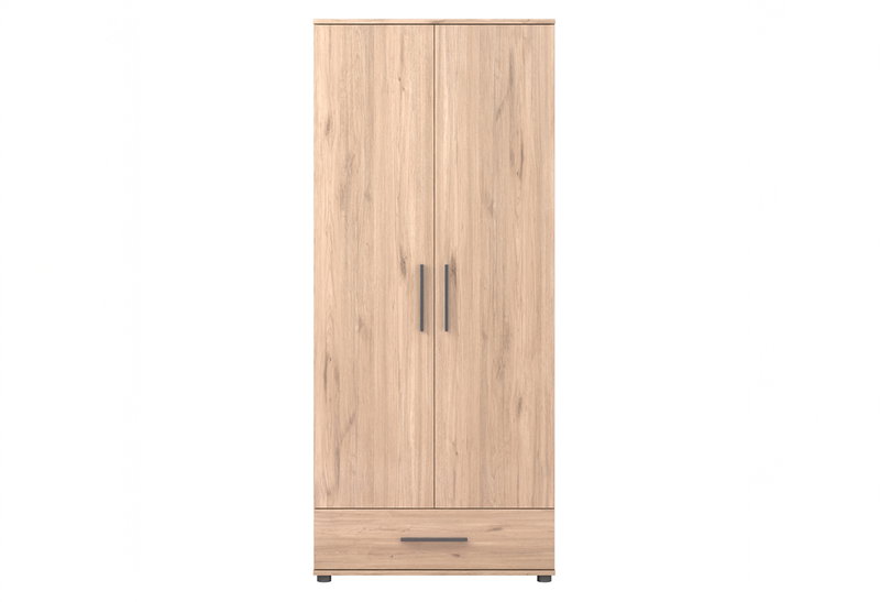 Ντουλάπα Ρούχων Δίφυλλη Adore Milos Μ80xΠ52xΥ187cm Natural