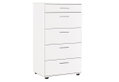 Συρταριέρα Adore Delos Μ60xΠ44xΥ108cm Λευκή