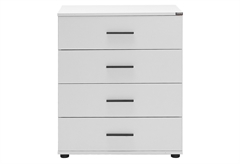 Συρταριέρα Adore Delos με 4 Συρτάρια Μ65xΠ41xΥ78cm Λευκή