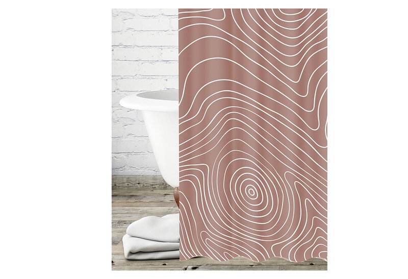 Κουρτίνα Μπάνιου Cyclops Future 180x200cm Rose Dawn