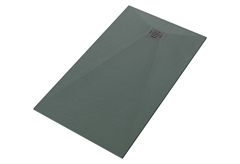 Βάση Ντουσιέρας Tema Glass Stone Παραλληλόγραμμη 120x80cm Ανθρακί