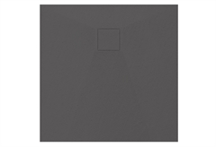 Βάση Ντουσιέρας Tema Glass Stone Τετράγωνη 80x80cm Ανθρακί