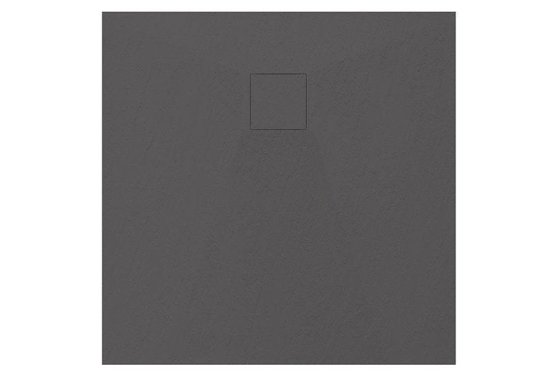 Βάση Ντουσιέρας Tema Glass Stone Τετράγωνη 80x80cm Ανθρακί