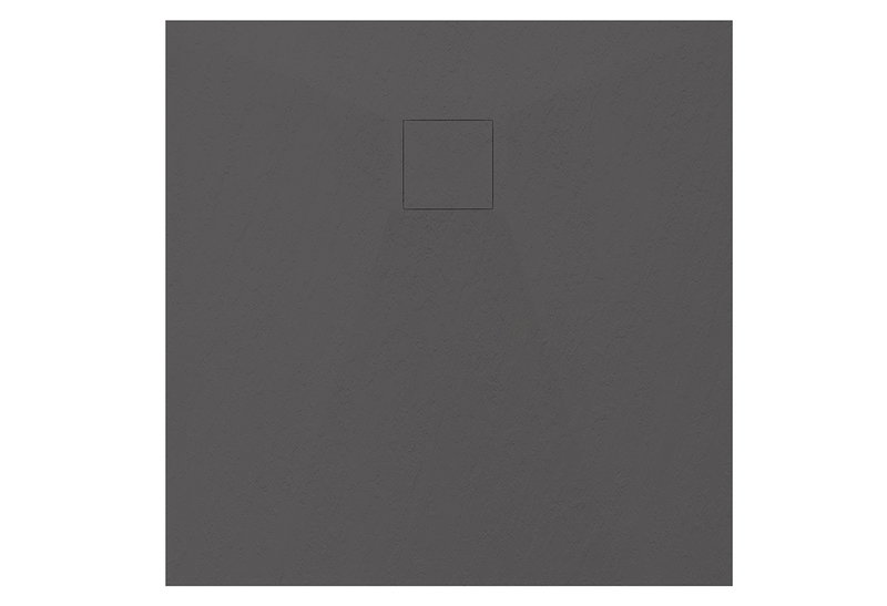 Βάση Ντουσιέρας Tema Glass Stone Τετράγωνη 90x90cm Ανθρακί