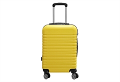 Ionion Stripes Βαλίτσα Καμπίνας Κίτρινη Μ35xΠ23xΥ55cm