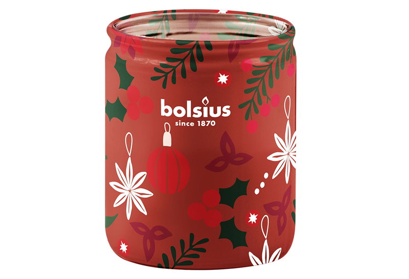 Αρωματικό Κερί σε Ποτήρι Bolsius True Glow Merry Moments Apple Cinnamon